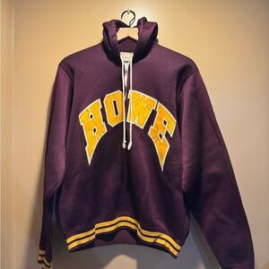 Champion Purple and Yellow Zip Up Sweater